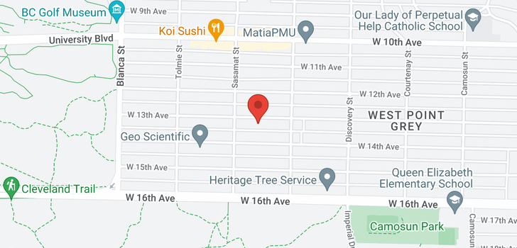 map of 4460 W 13TH AVENUE